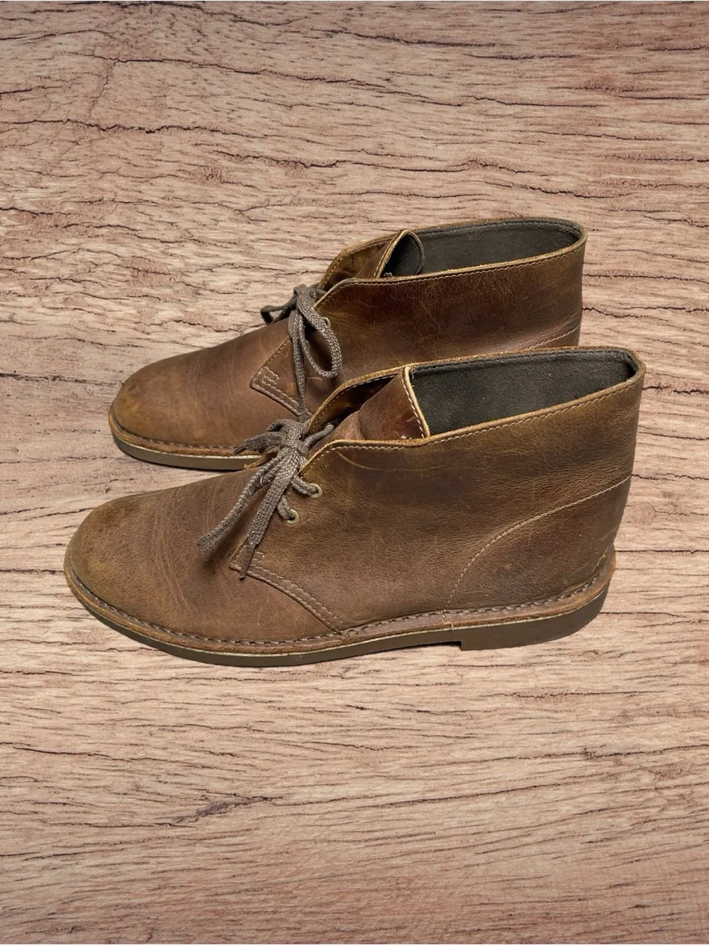 CLARKS Chukka Leather Mens Dessert Boots
